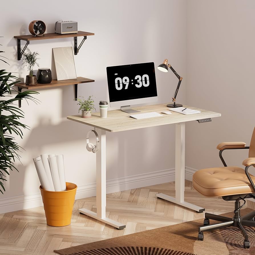 Flexispot E1W ホワイト Amazon.com: FLEXISPOT EN1 Essential Adjustable Height Desk